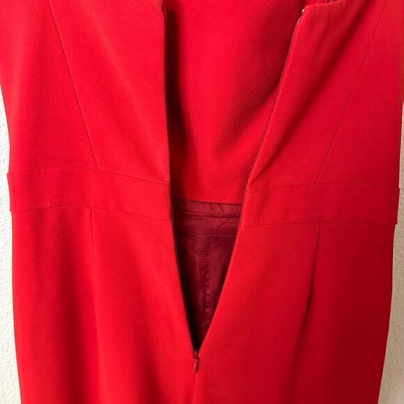 Jill Jill Stuart Kerra Red Strapless Wide Leg Jumpsuit - Picture 8 of 11